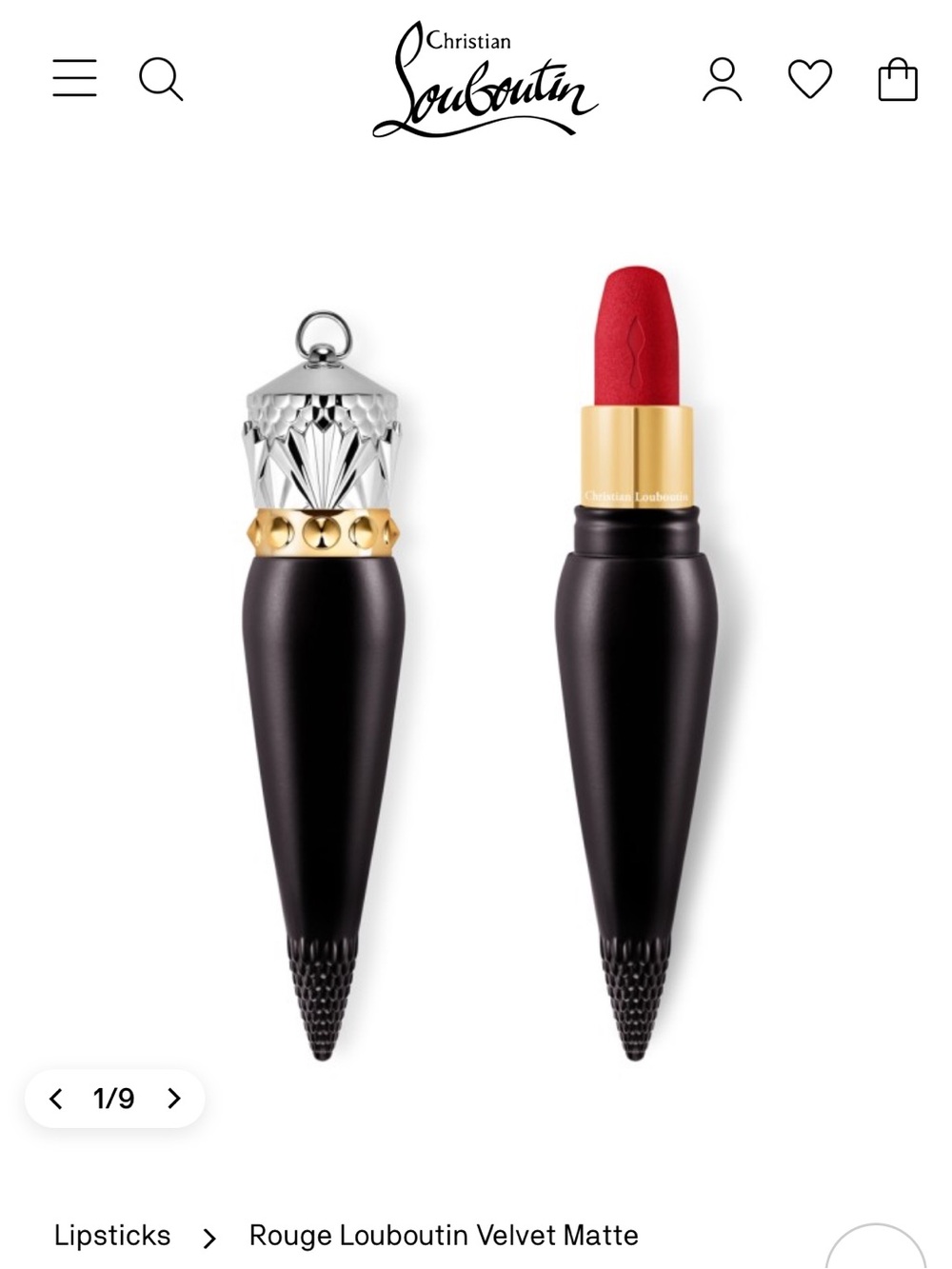 Christian Louboutin Rouge Louboutin Lipstick Velvet Matte Red Dramadouce 005M